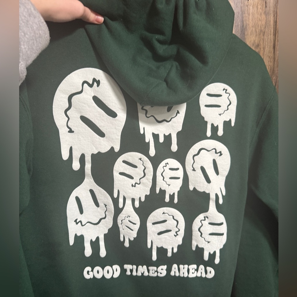 Red eight green hoodie | 3 for $30